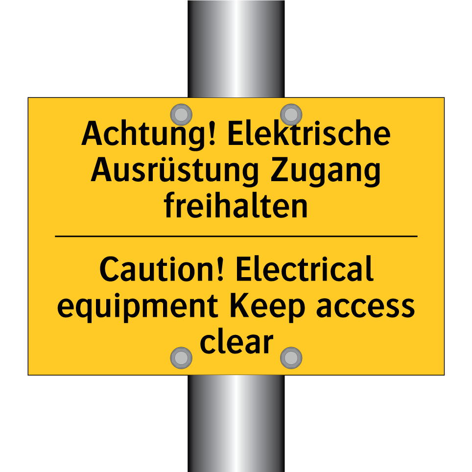 Achtung! Elektrische Ausrüstung /.../ - Caution! Electrical equipment /.../