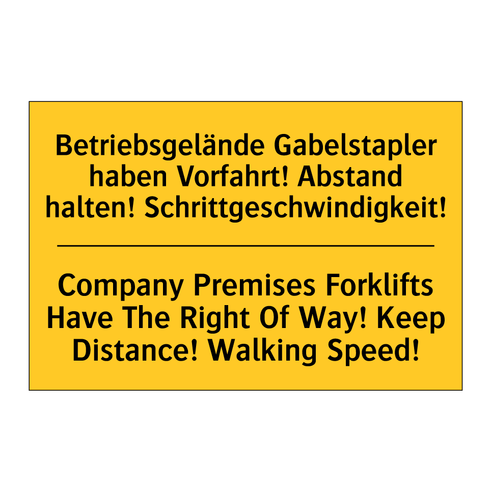 Betriebsgelände Gabelstapler haben /.../ - Company Premises Forklifts Have /.../