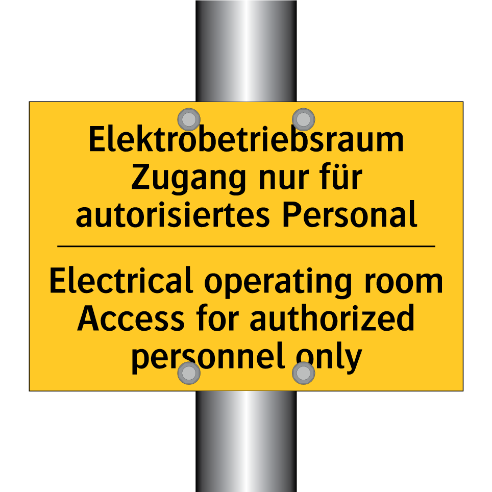 Elektrobetriebsraum Zugang nur /.../ - Electrical operating room Access /.../