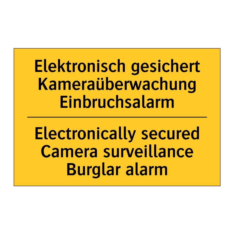 Elektronisch gesichert Kameraüberwachung /.../ - Electronically secured Camera /.../