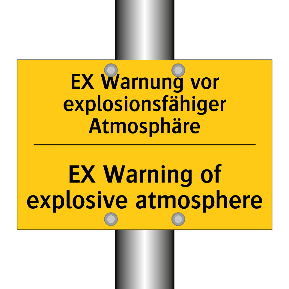 EX Warnung vor explosionsfähiger /.../ - EX Warning of explosive atmosphere/.../