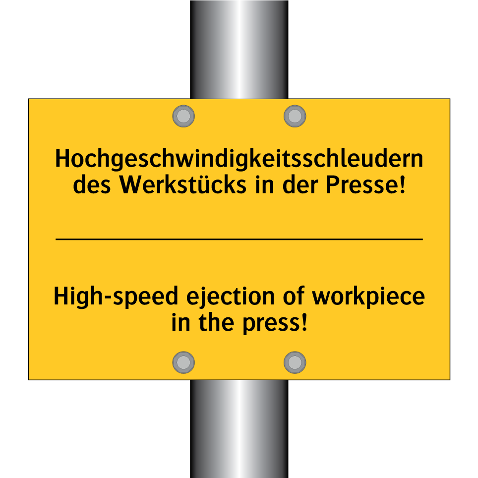Hochgeschwindigkeitsschleudern /.../ - High-speed ejection of workpiece /.../