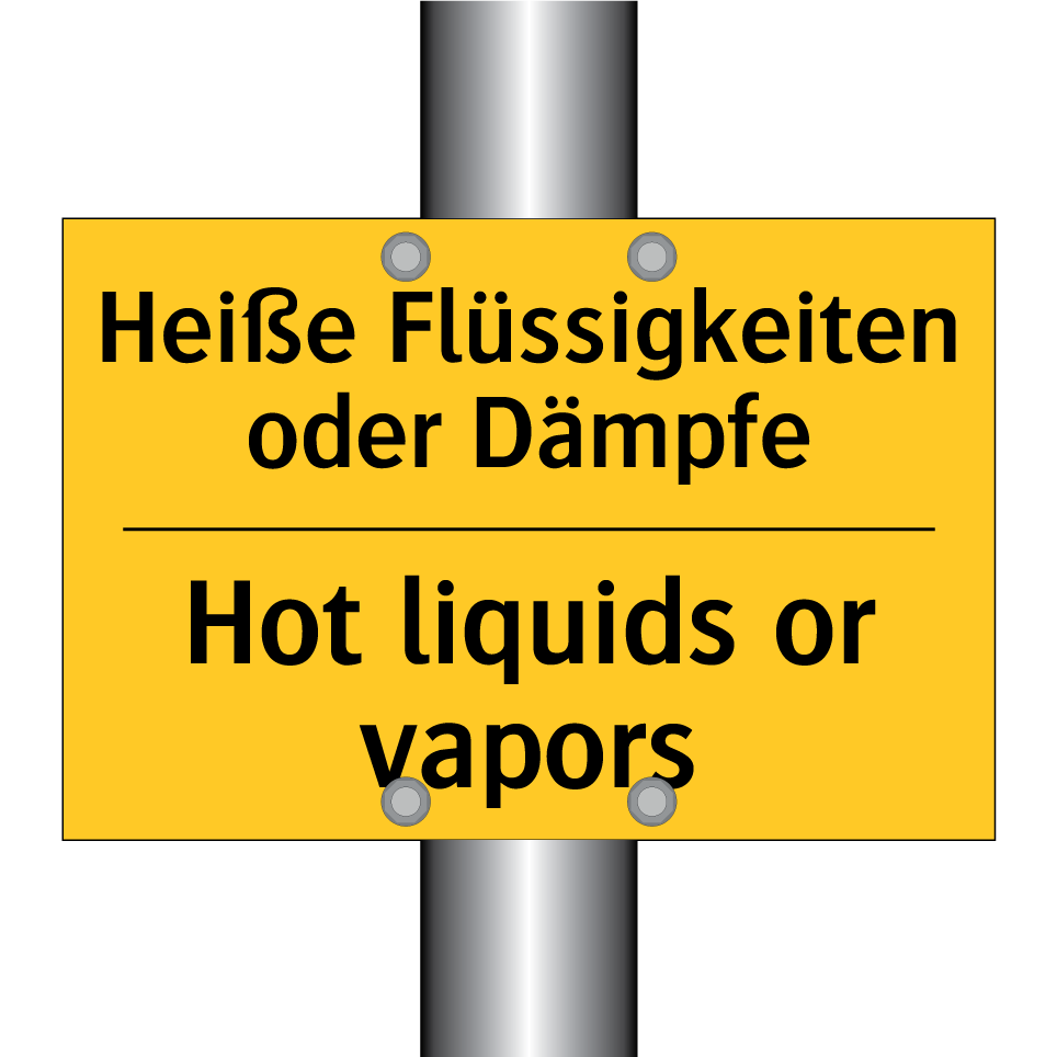 Heiße Flüssigkeiten oder Dämpfe/.../ - Hot liquids or vapors