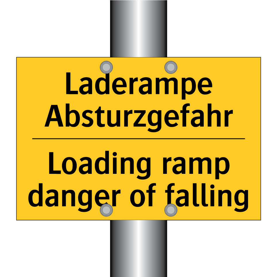 Laderampe Absturzgefahr - Loading ramp danger of falling