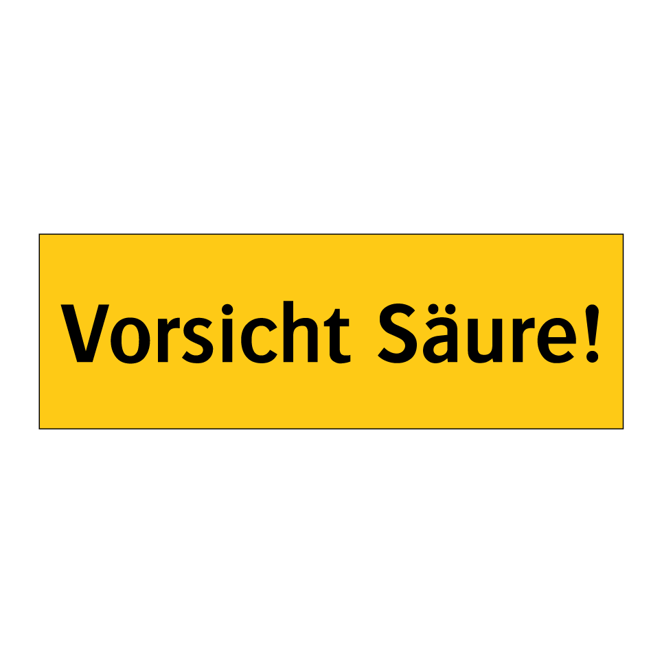 Vorsicht Säure!