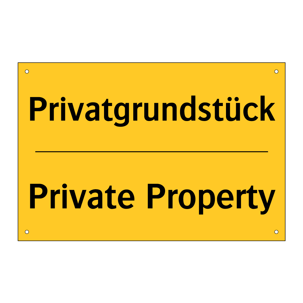 Privatgrundstück - Private Property