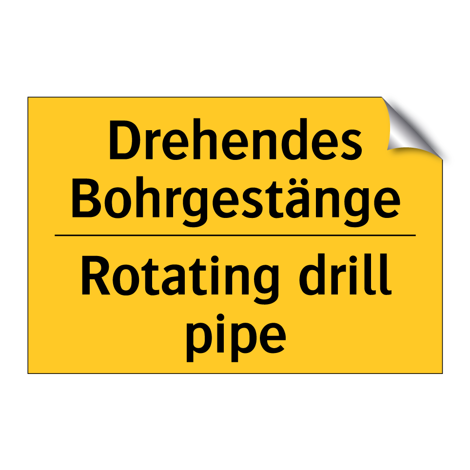 Drehendes Bohrgestänge - Rotating drill pipe