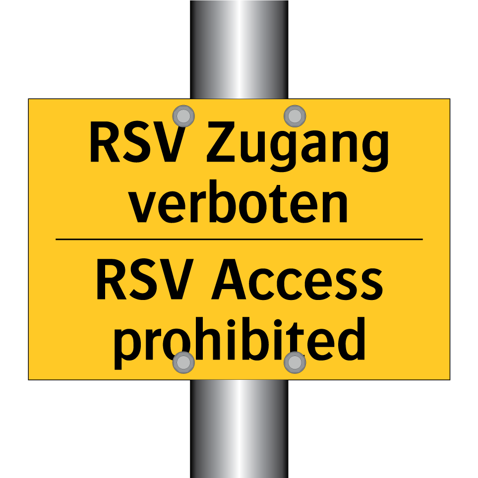 RSV Zugang verboten - RSV Access prohibited