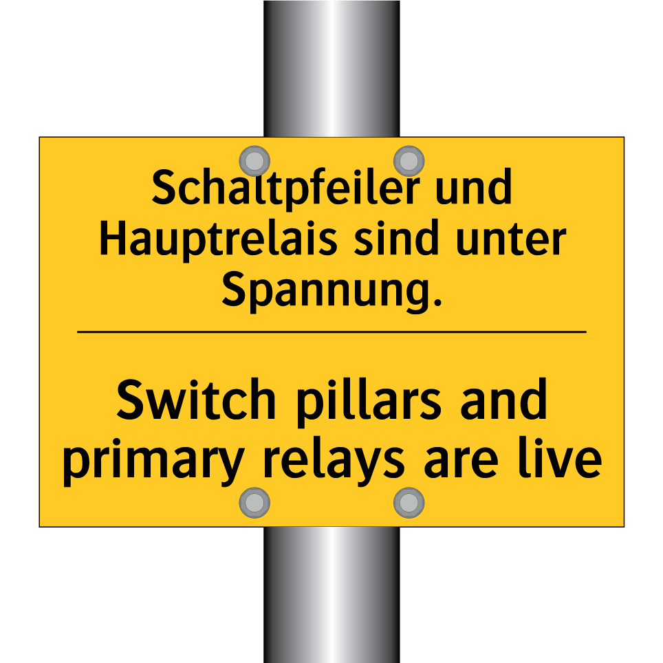 Schaltpfeiler und Hauptrelais /.../ - Switch pillars and primary relays /.../