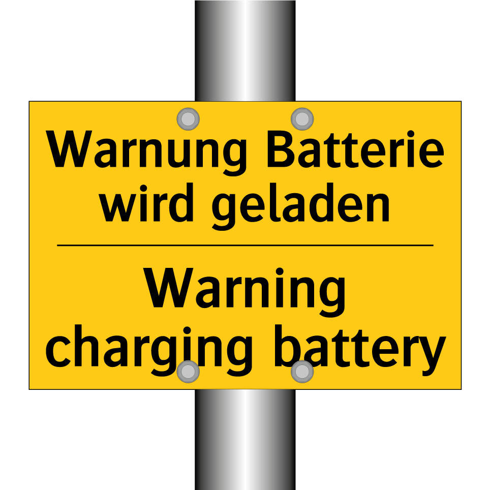 Warnung Batterie wird geladen - Warning charging battery