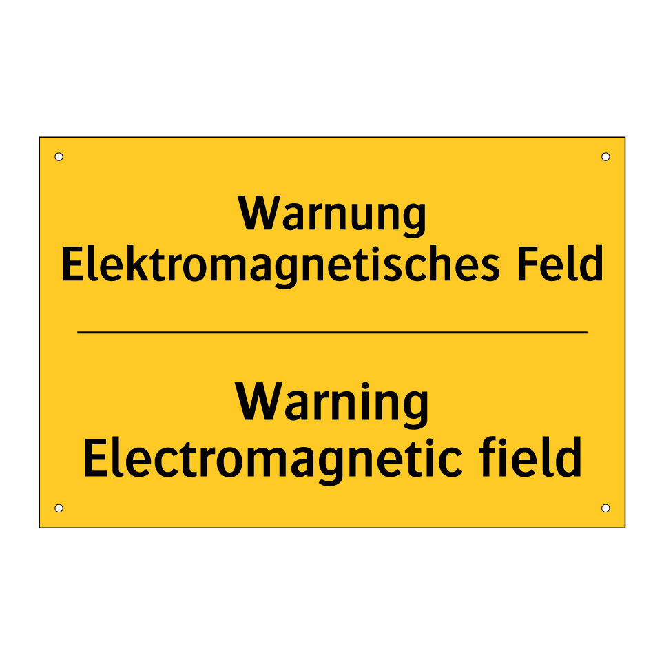 Warnung Elektromagnetisches Feld/.../ - Warning Electromagnetic field