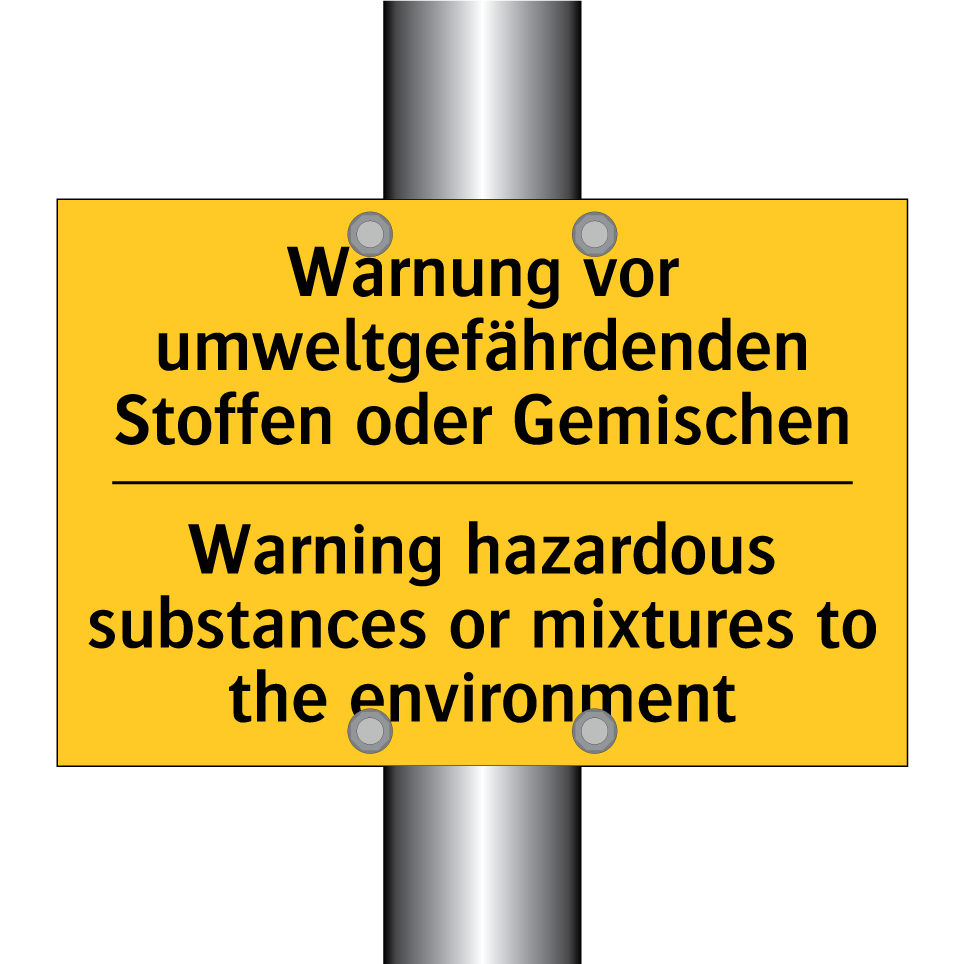 Warnung vor umweltgefährdenden /.../ - Warning hazardous substances or /.../