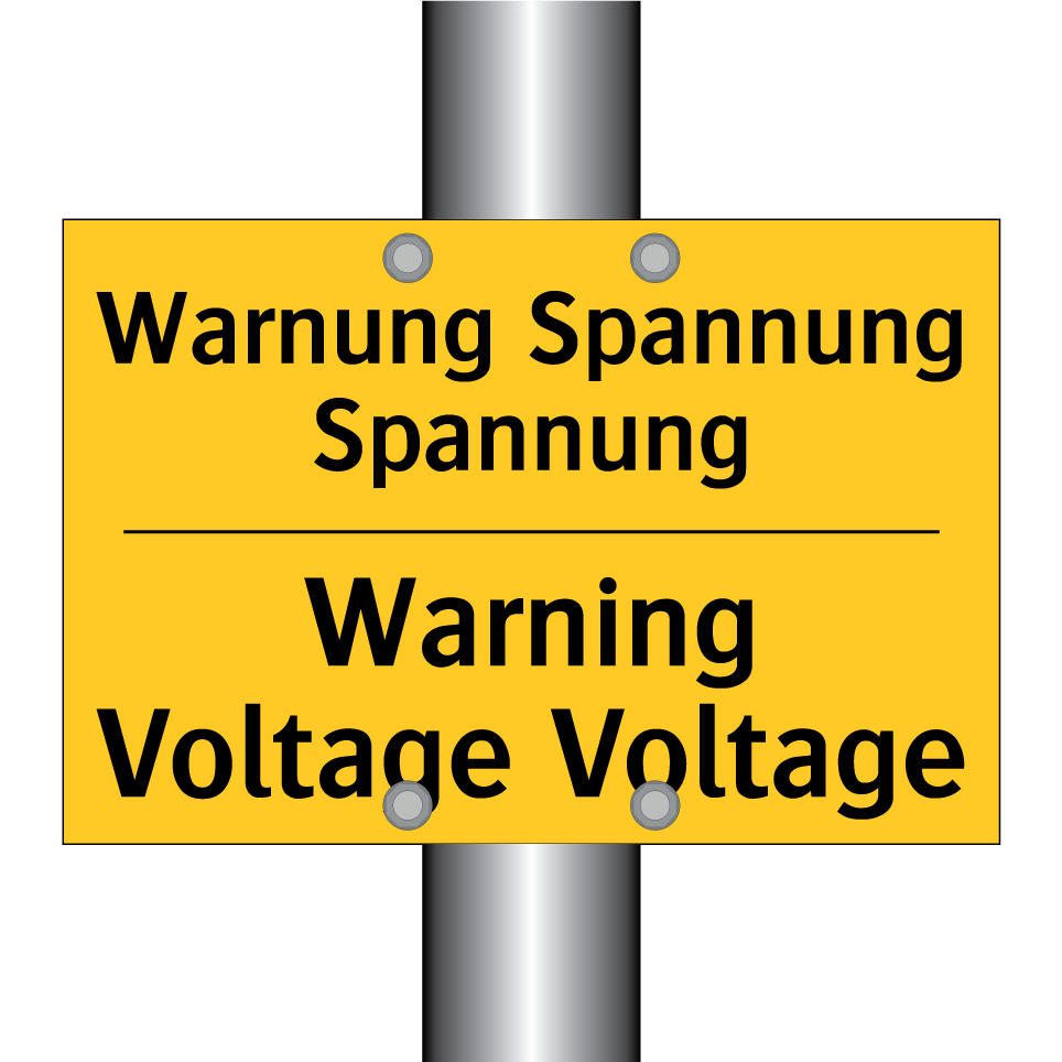 Warnung Spannung Spannung - Warning Voltage Voltage