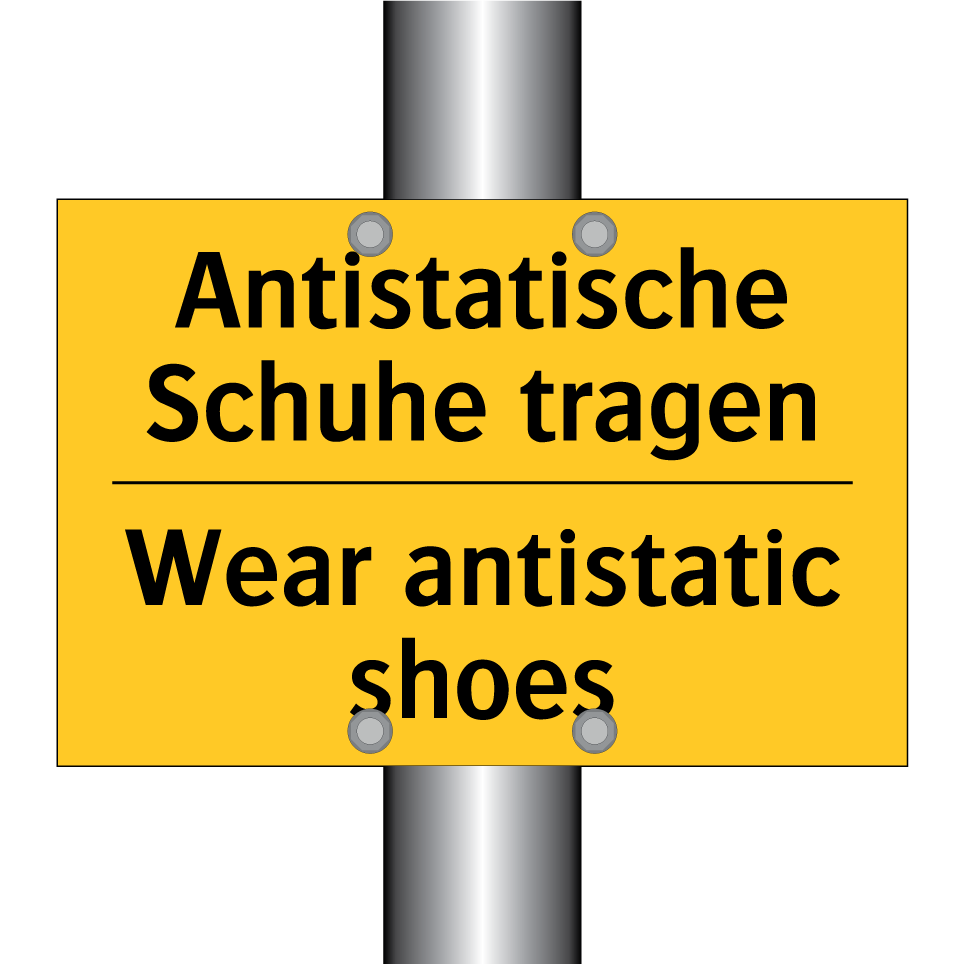 Antistatische Schuhe tragen - Wear antistatic shoes