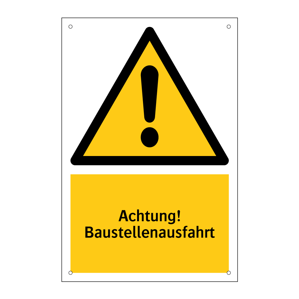 Achtung! Baustellenausfahrt