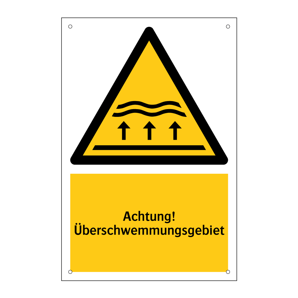 Achtung! Überschwemmungsgebiet