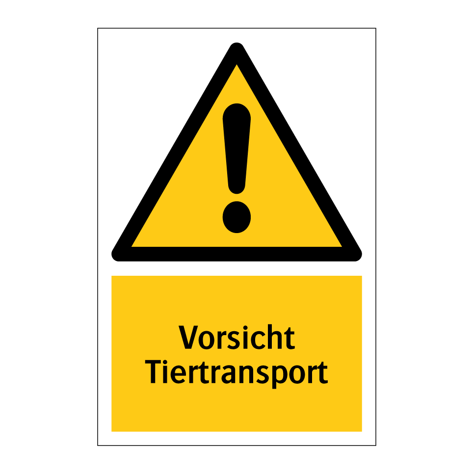 Vorsicht Tiertransport