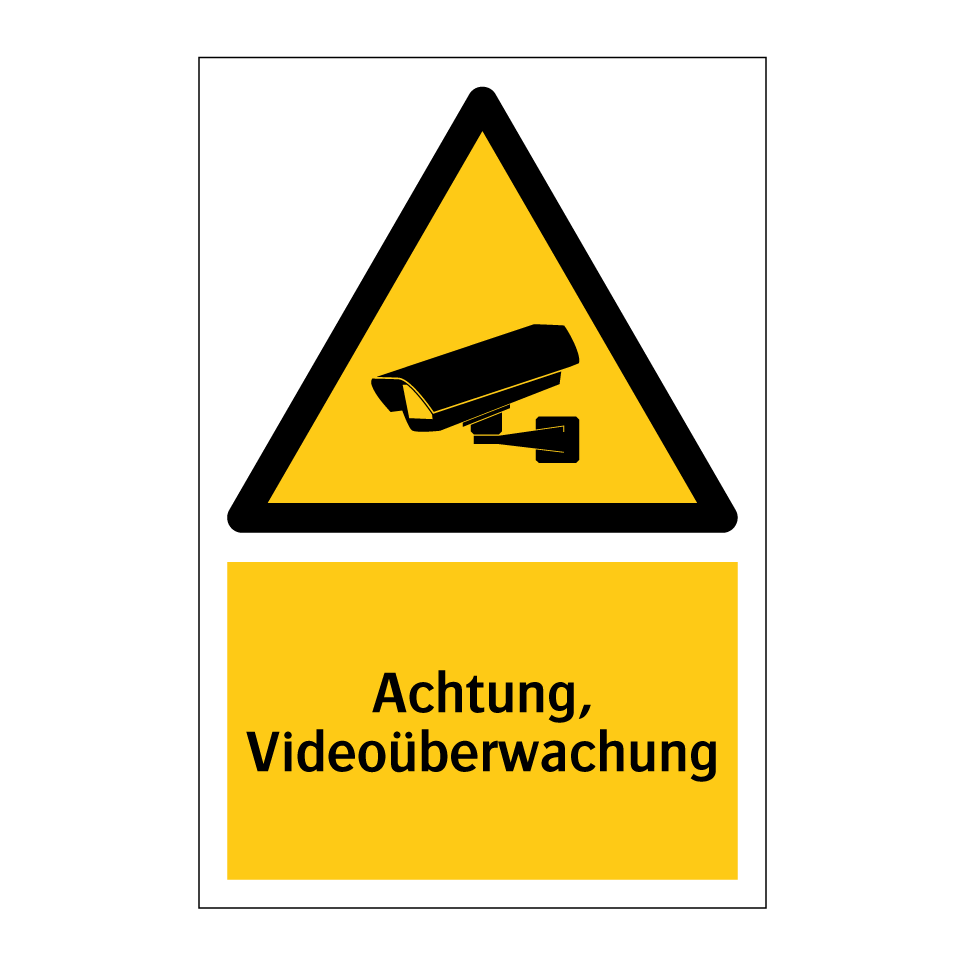 Achtung, Videoüberwachung