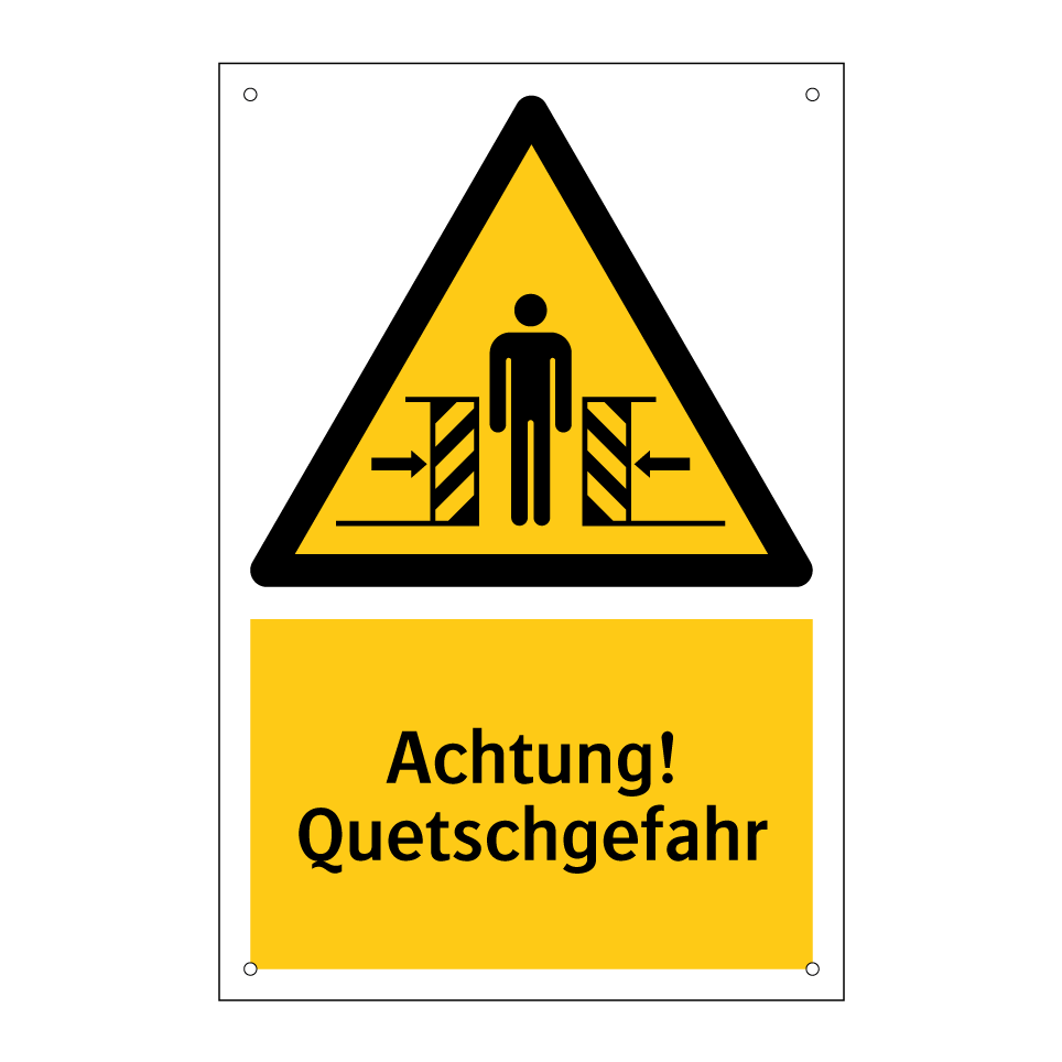 Achtung! Quetschgefahr