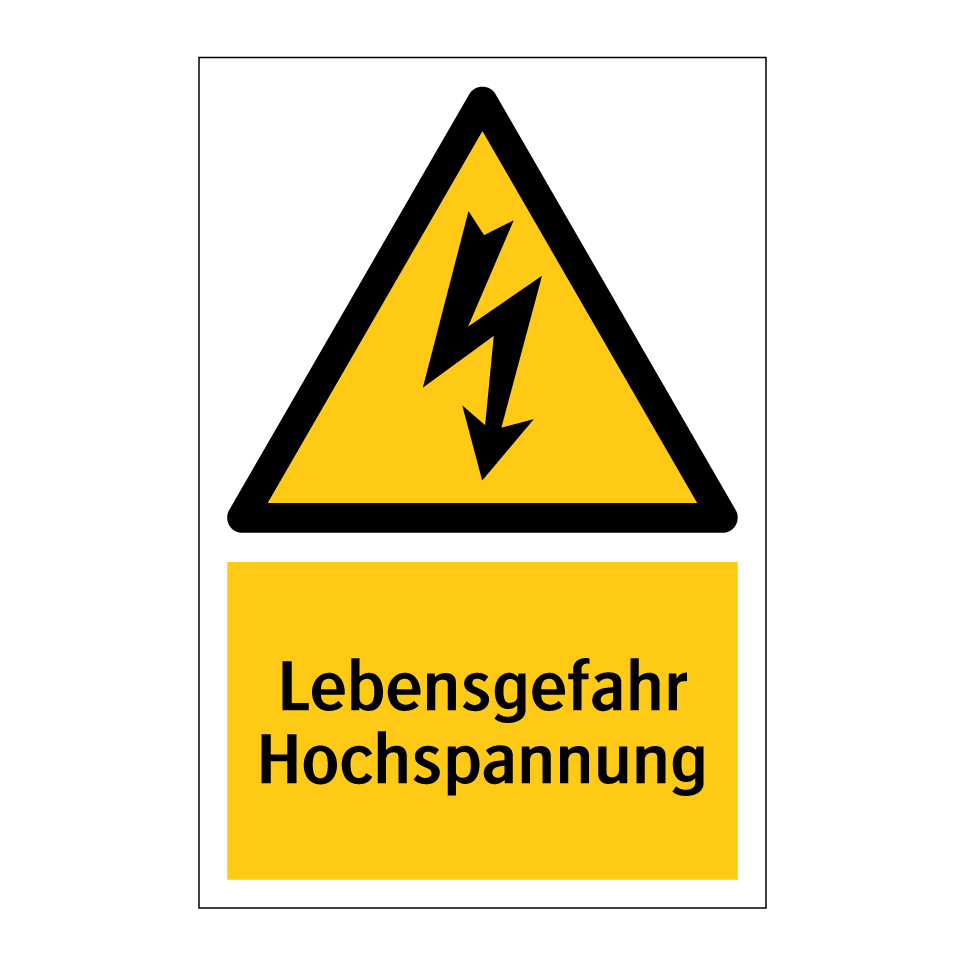 Lebensgefahr Hochspannung
