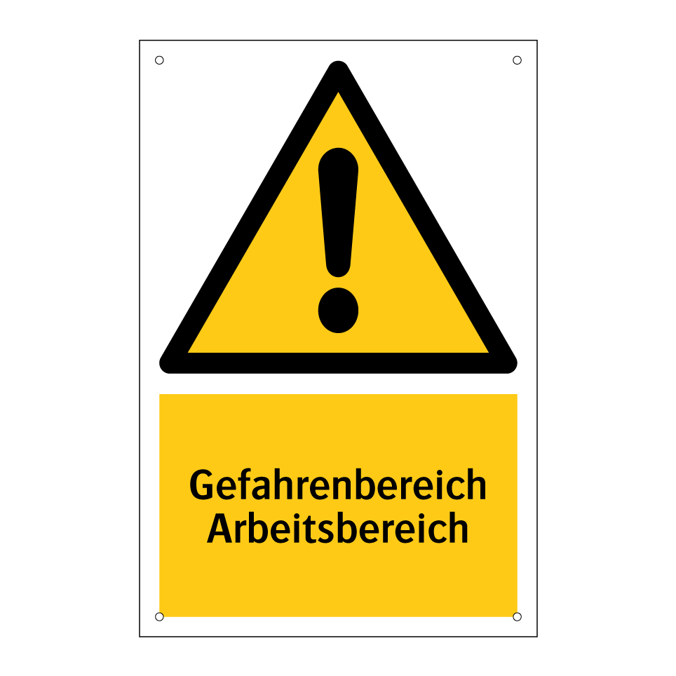 Gefahrenbereich Arbeitsbereich