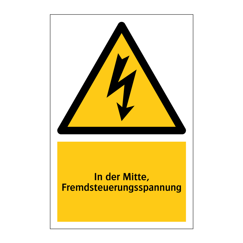 In der Mitte, Fremdsteuerungsspannung