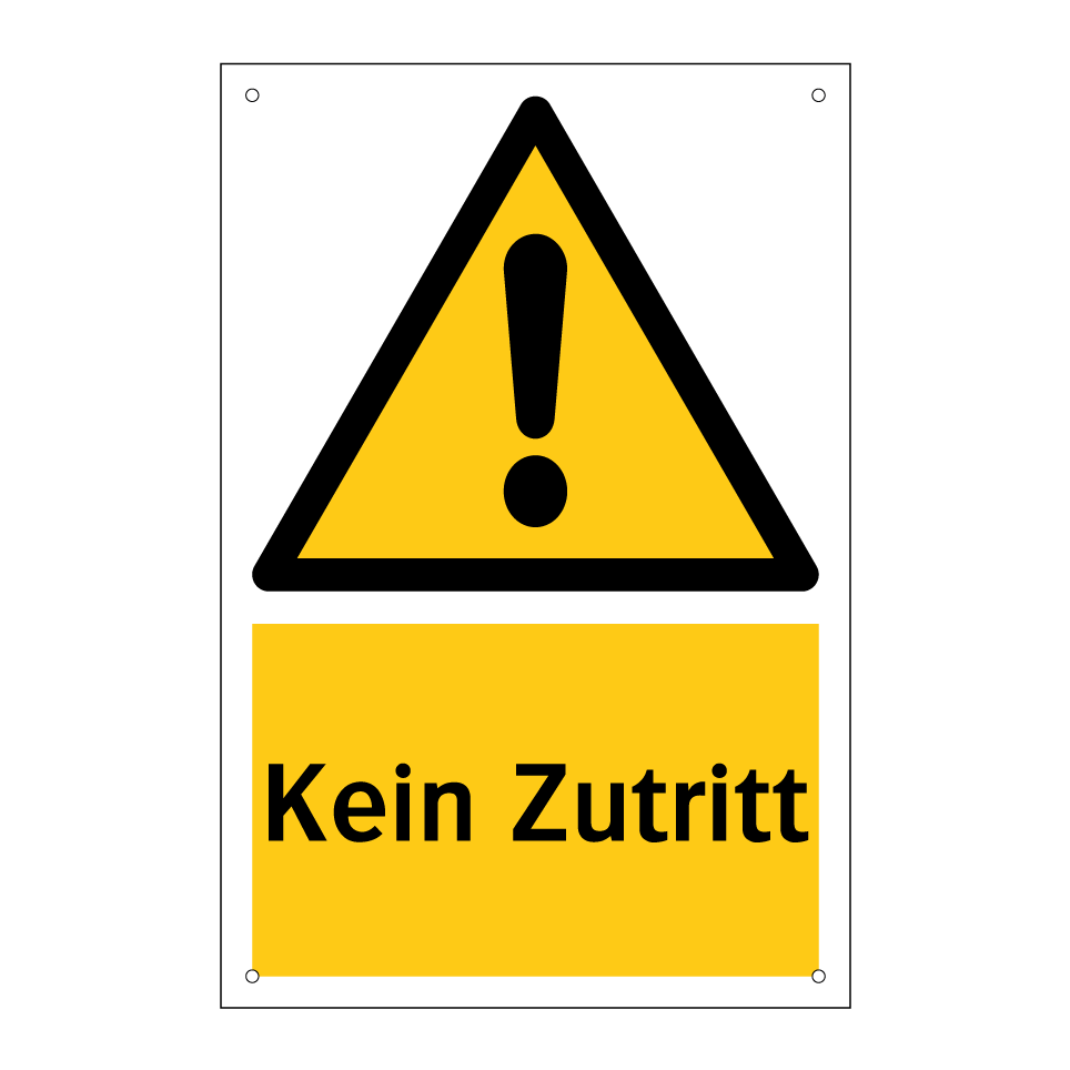 Kein Zutritt