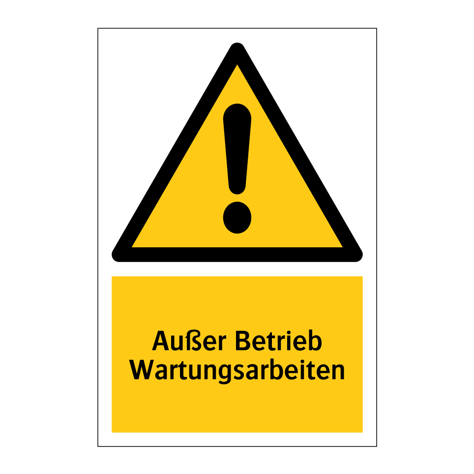 Außer Betrieb Wartungsarbeiten