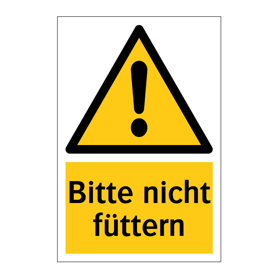 Bitte nicht füttern