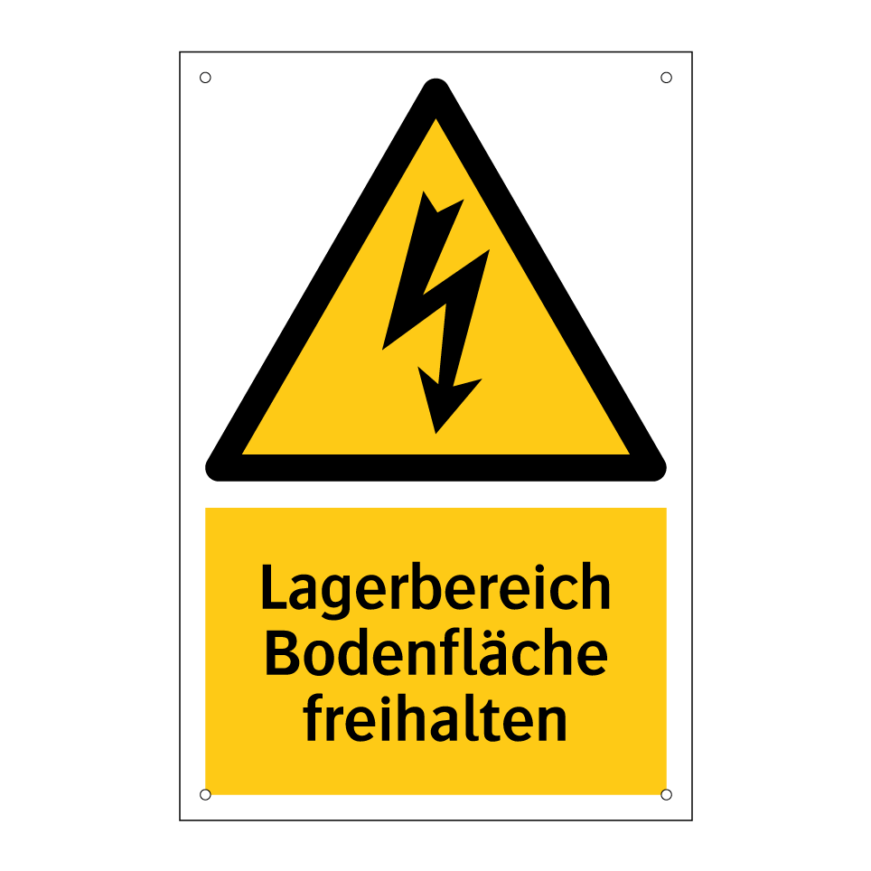 Lagerbereich Bodenfläche freihalten