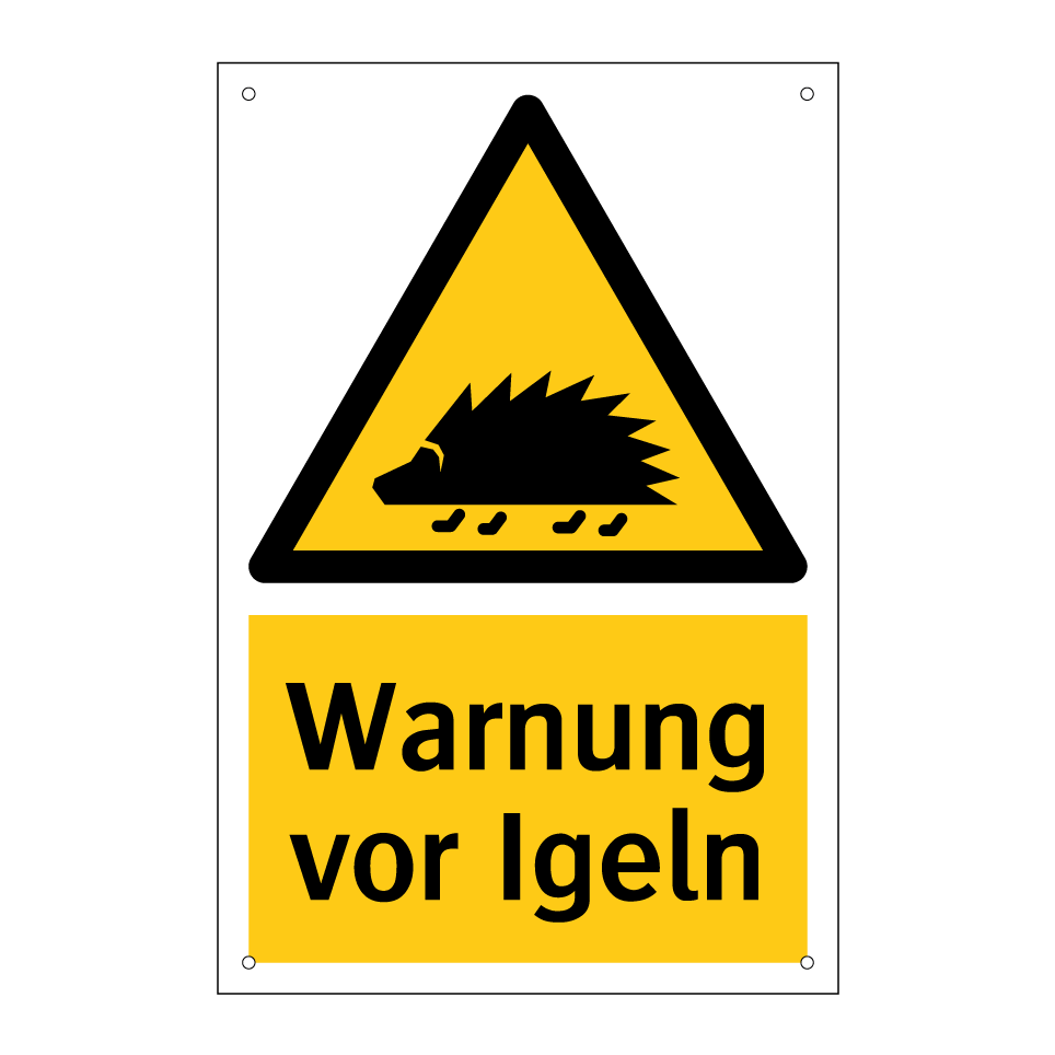 Warnung vor Igeln