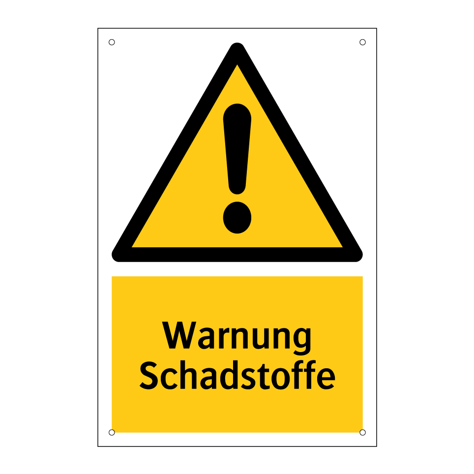 Warnung Schadstoffe