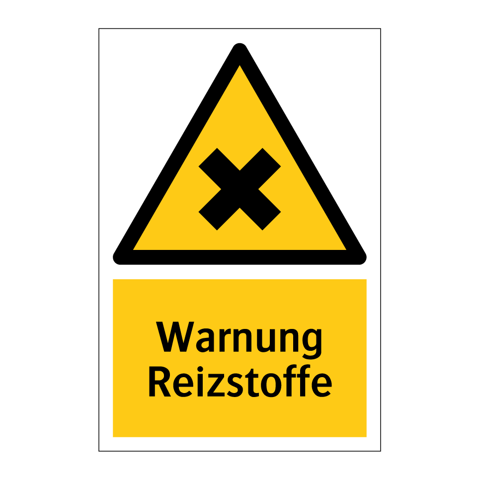 Warnung Reizstoffe