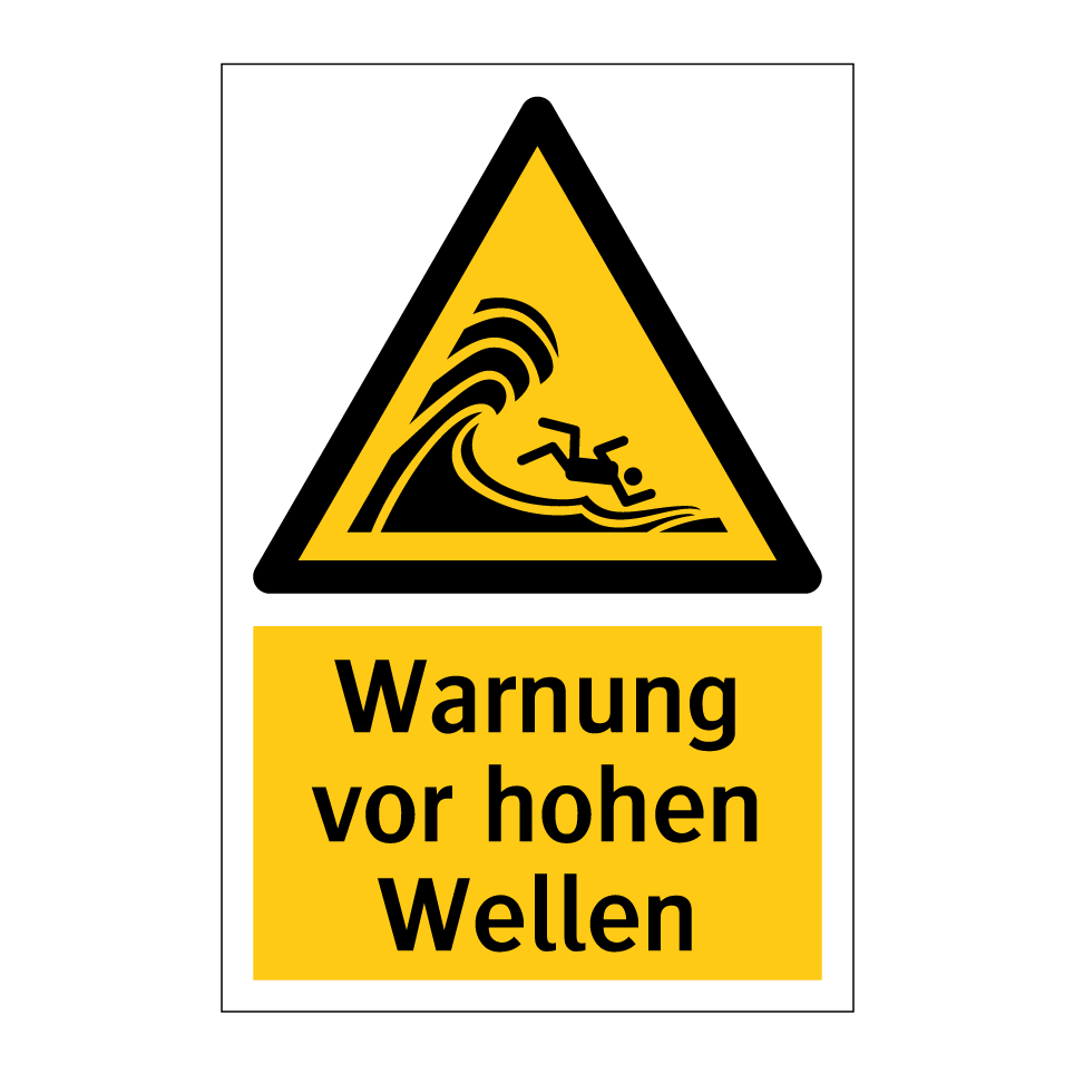 Warnung vor hohen Wellen