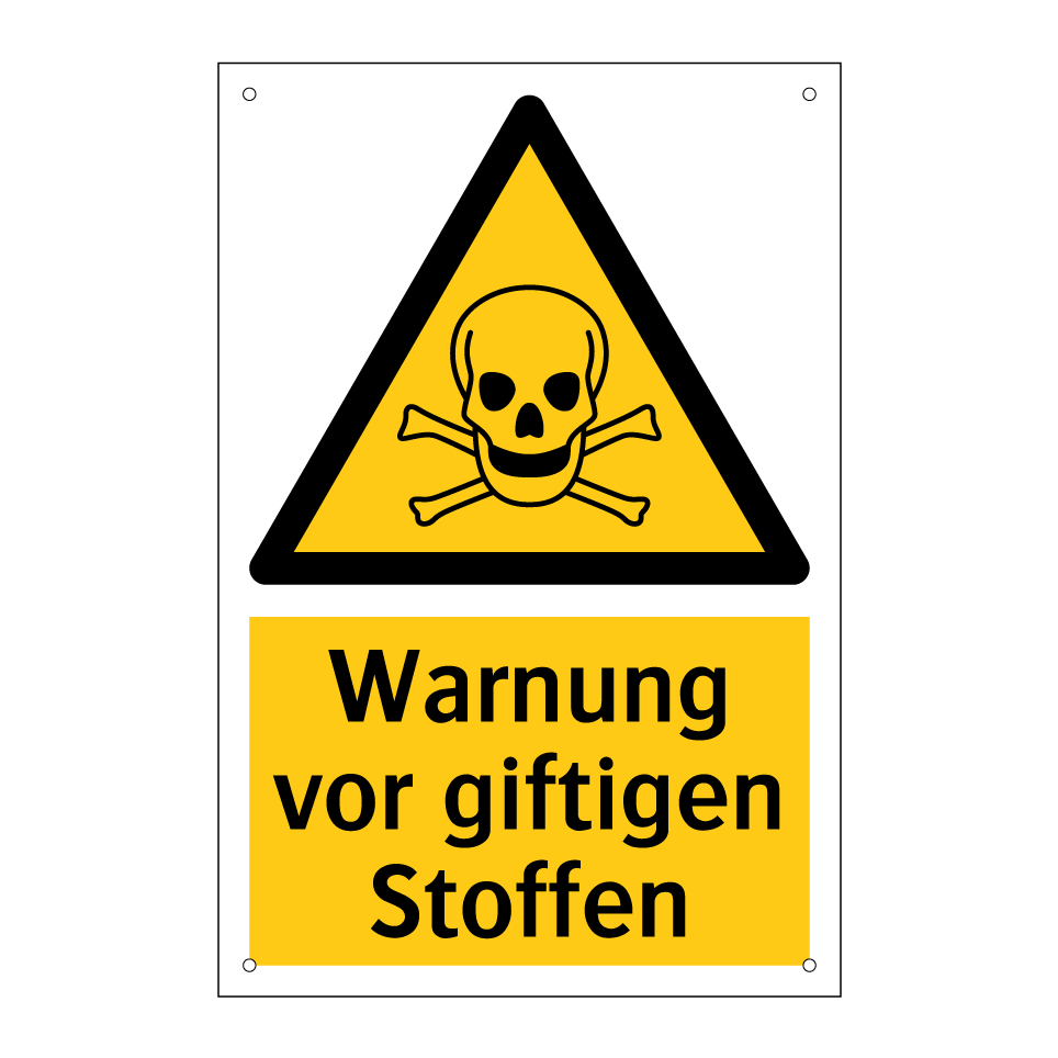 Warnung vor giftigen Stoffen