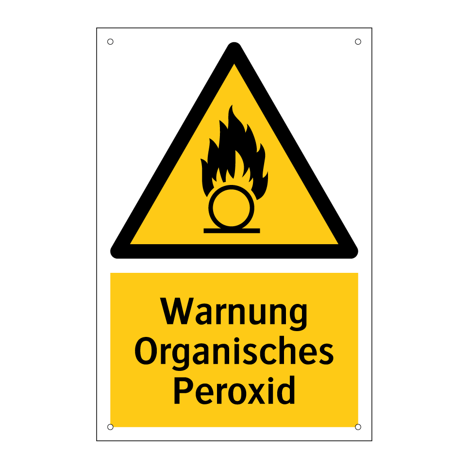 Warnung Organisches Peroxid