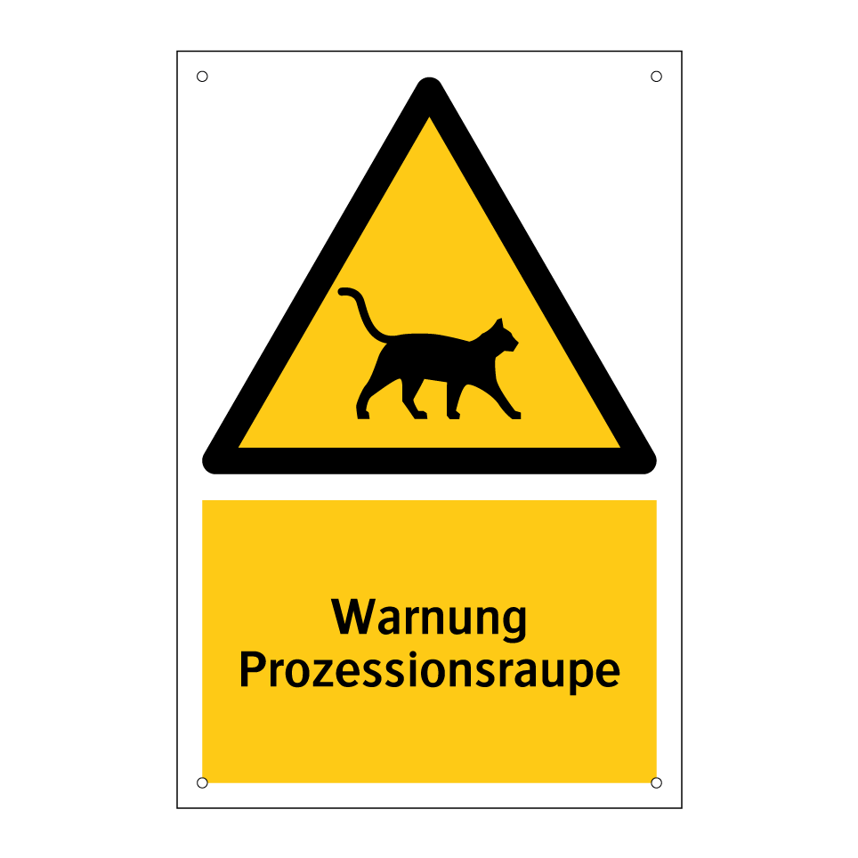 Warnung Prozessionsraupe