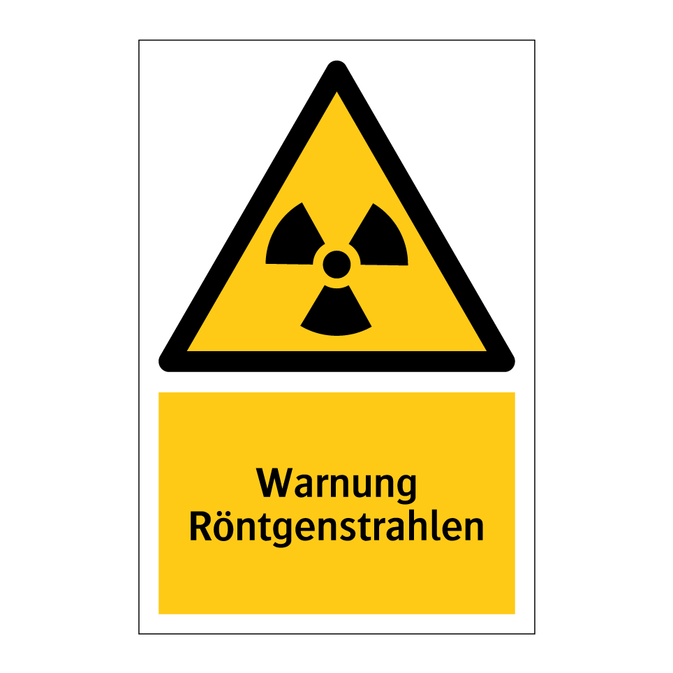Warnung Röntgenstrahlen