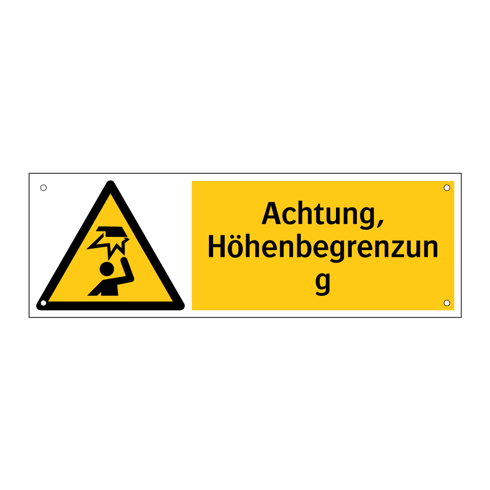 Achtung, Höhenbegrenzung