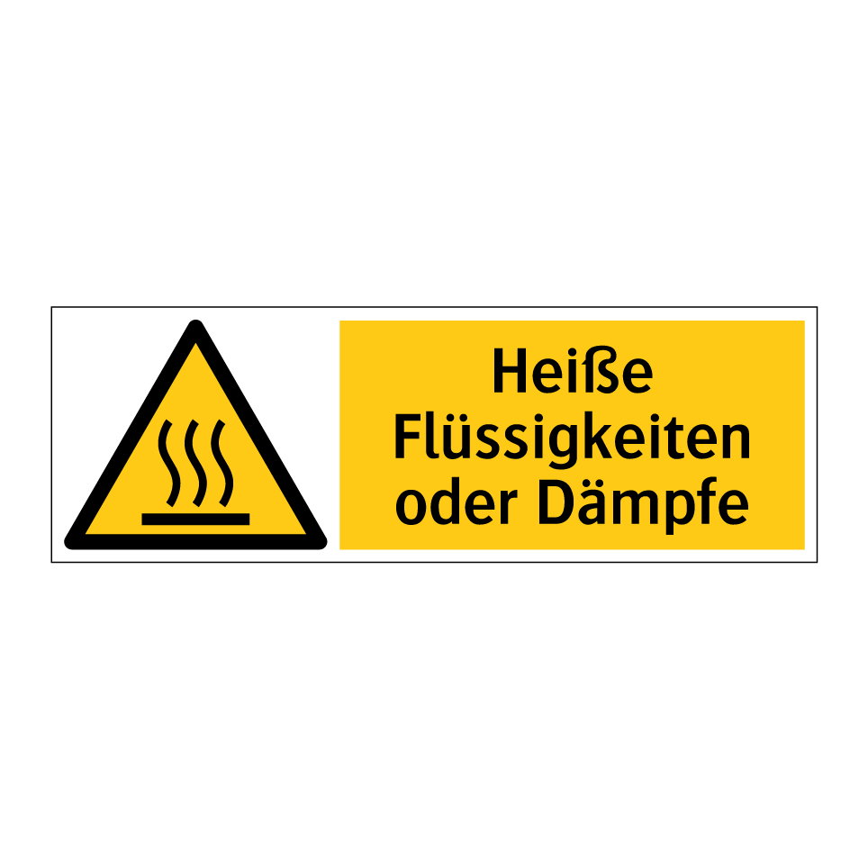 Heiße Flüssigkeiten oder Dämpfe