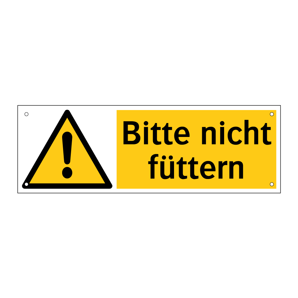 Bitte nicht füttern