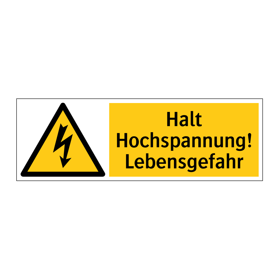 Halt Hochspannung! Lebensgefahr