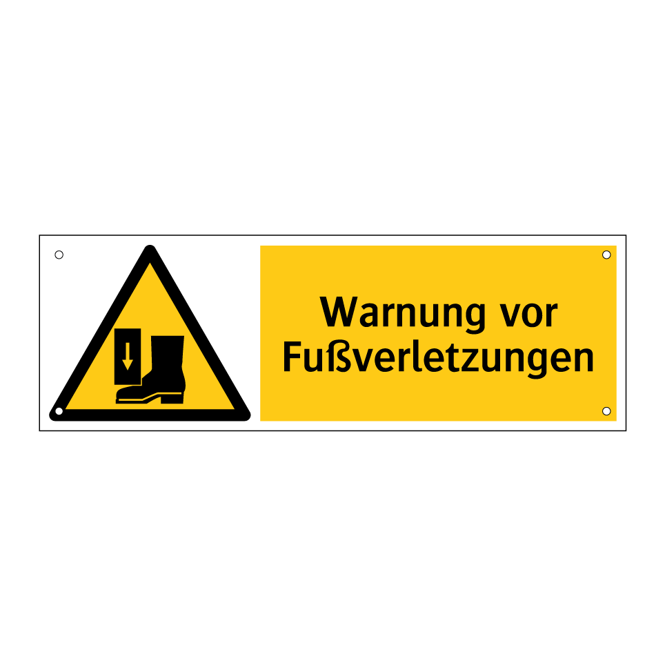 Warnung vor Fußverletzungen