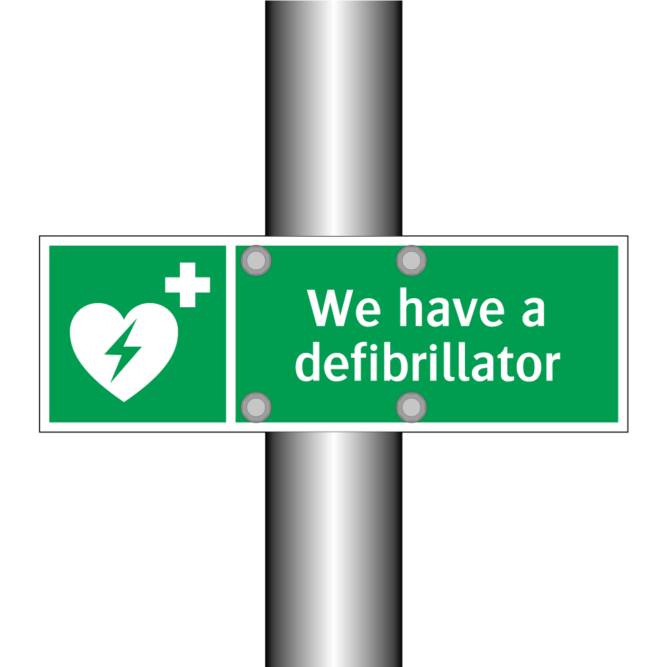 We have a defibrillator