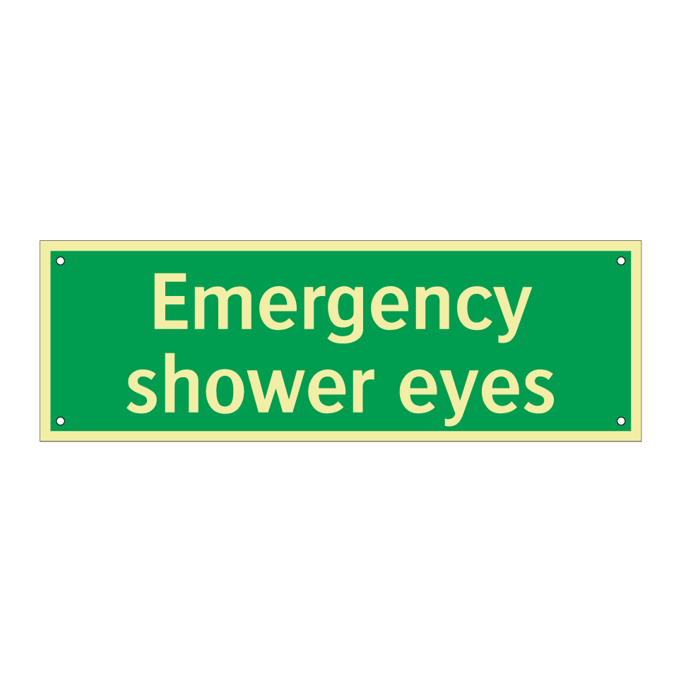 Emergency shower eyes