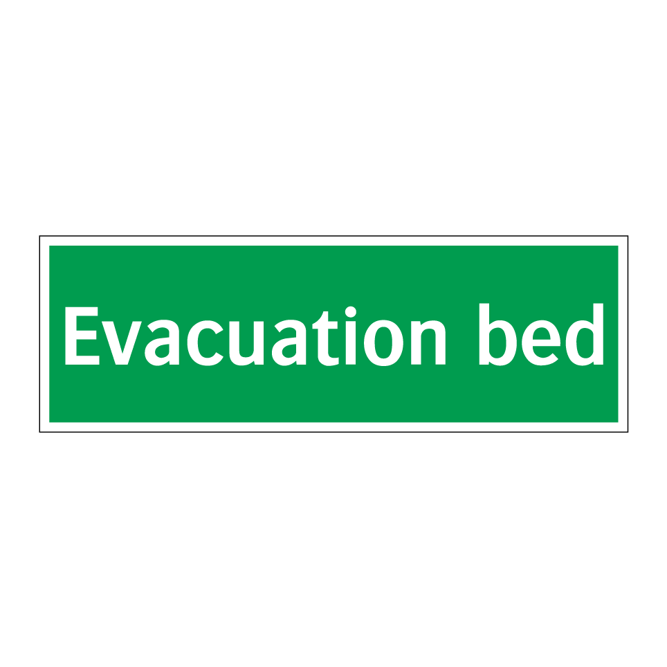 Evacuation bed