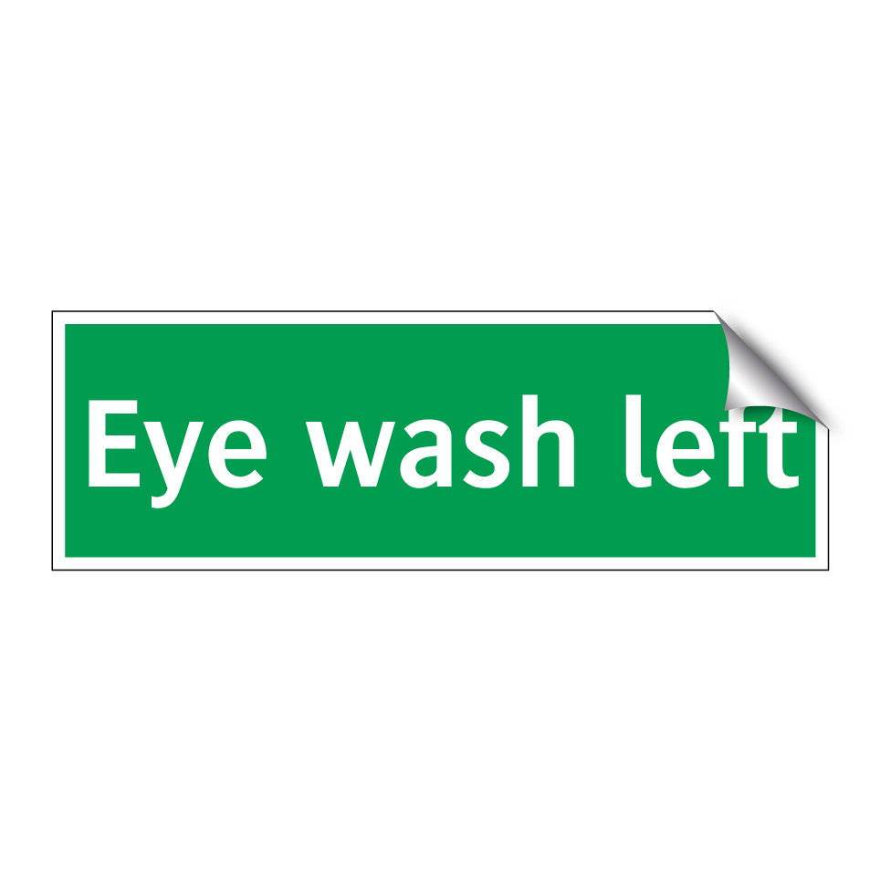Eye wash left