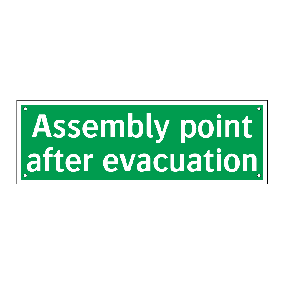 Assembly point after evacuation