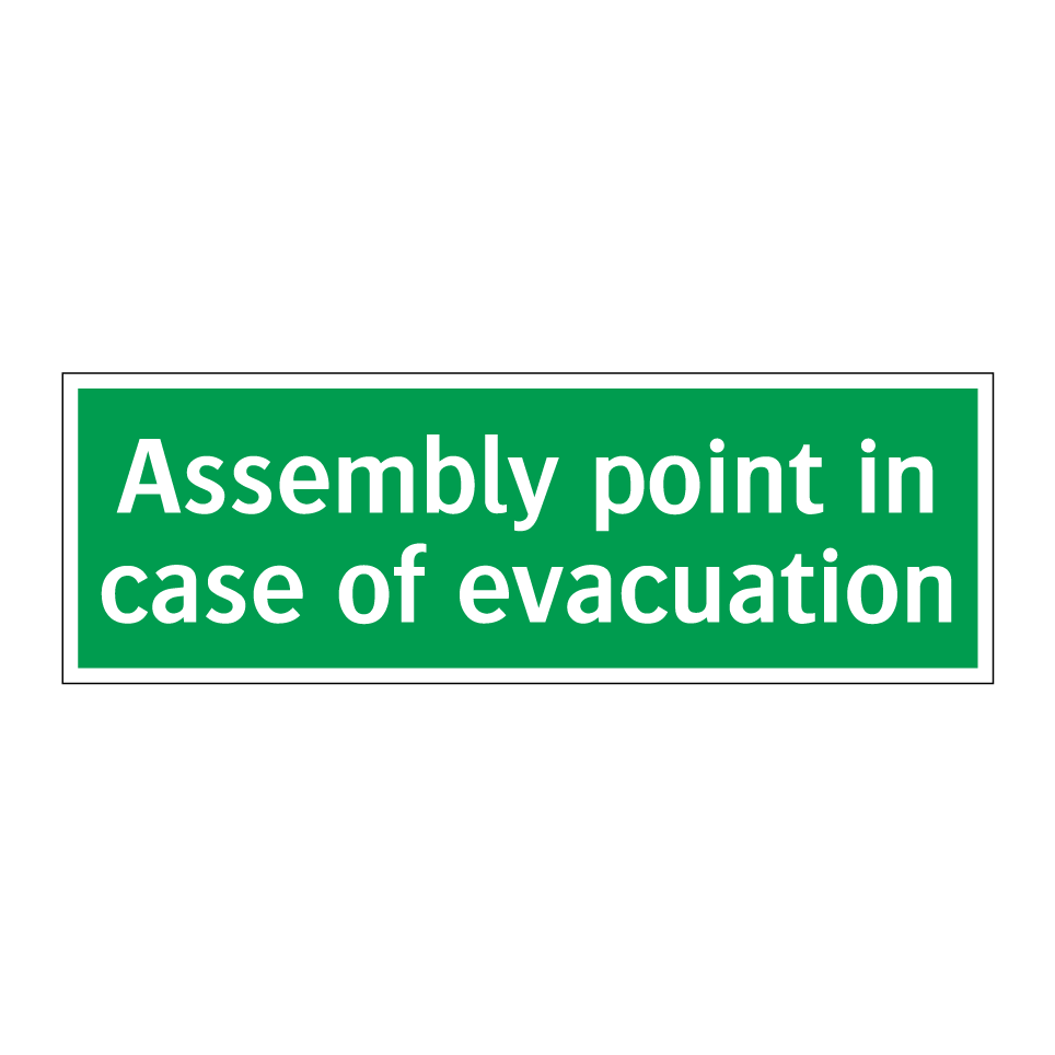 Assembly point in case of evacuation