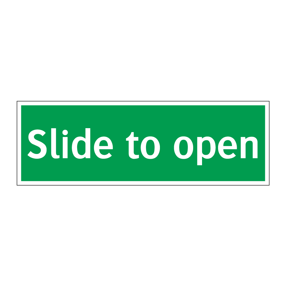 Slide to open